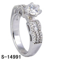 Nova moda jóias 925 anel de casamento de prata esterlina